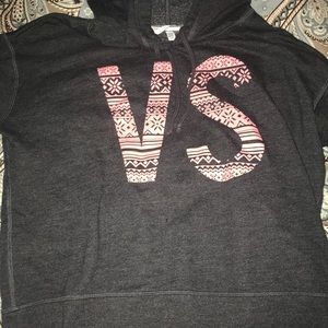 Dark gray Victora’s secret sweatshirt